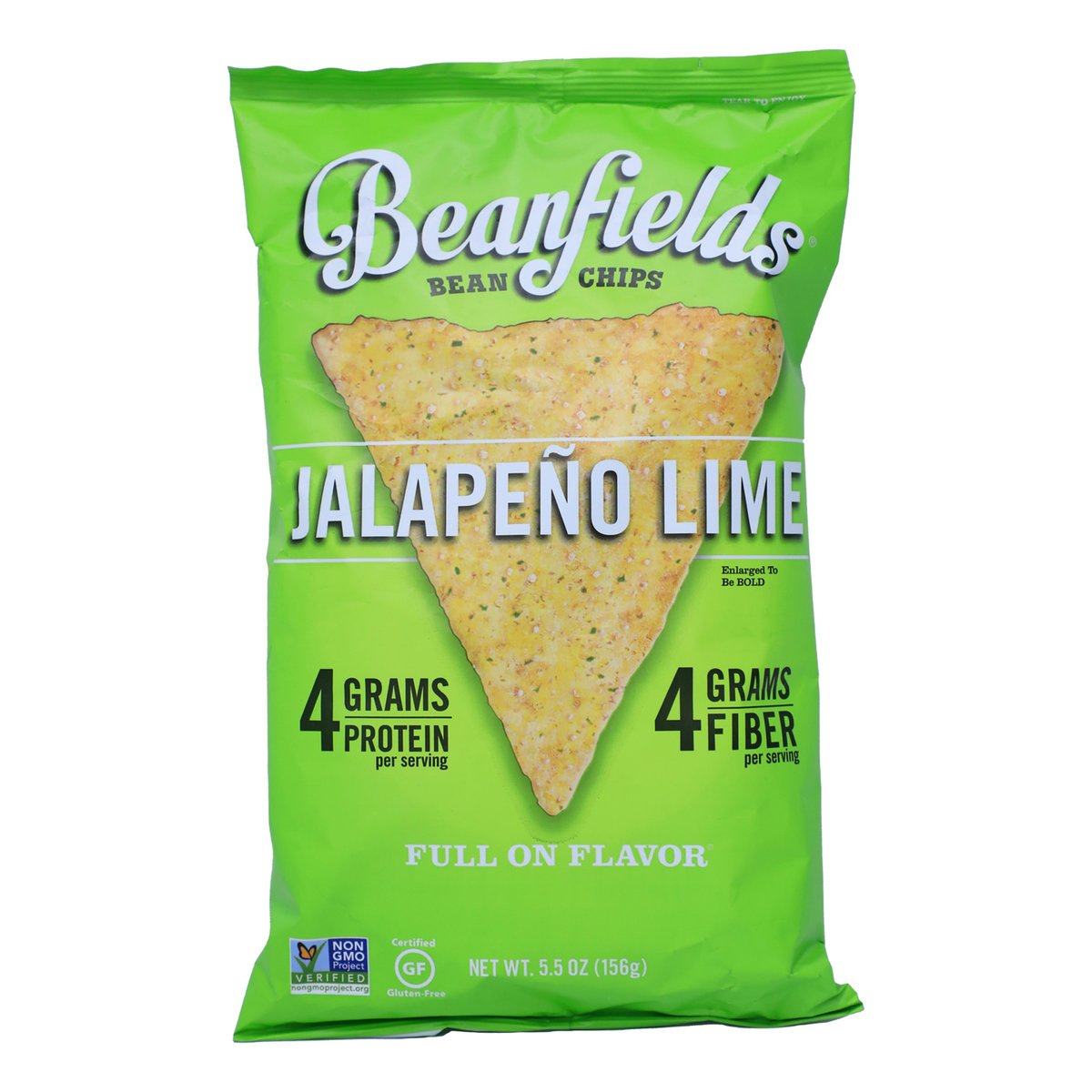 Beanfields Bean Chips Jalapeño Lime 156 g