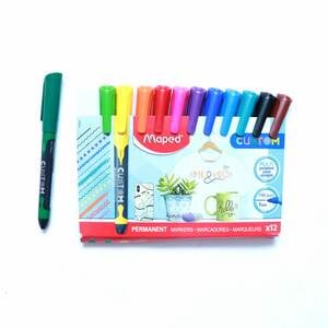 Maped Custom Permanent Markers Fine Point 1mm 12's