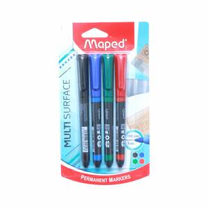 Maped Multi Surface Permanent Markers Fine Point 1mm 4's