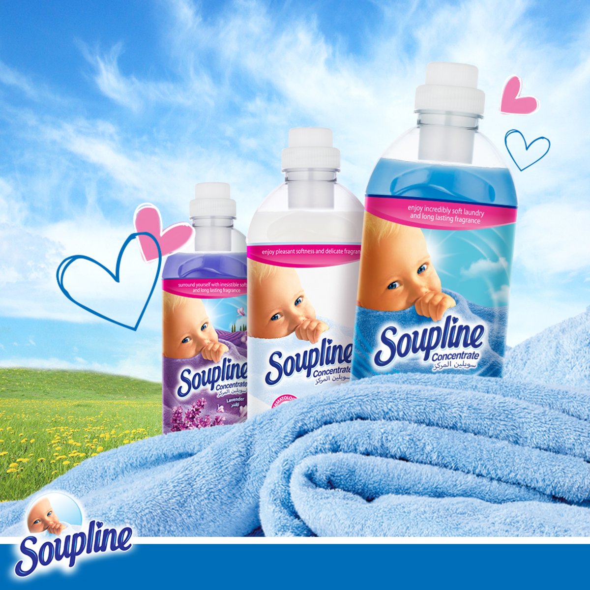 Soupline Concentrated Fabric Softener Grand Air Outdoor Fresh 650ml