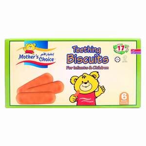 Mother's Choice Teething Biscuits For  Infants & Children 6 Months Onwards 6 x 60g