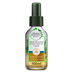 Herbal Essences Argan Oil & Aloe Vera Hair Oil Blend for Hair Repair and Dry Hair 100 ml