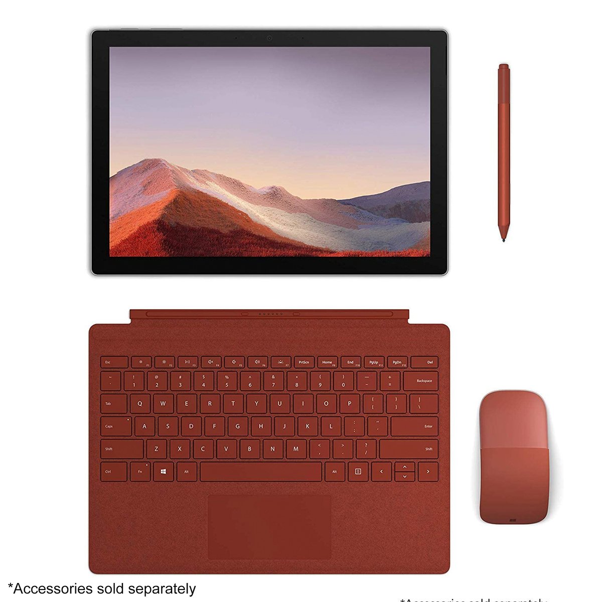 Microsoft Surface Pro 7 (VDX-00006+FMM00014), 2-in-1 Laptop, Intel Core i7-1065G7, 12.3 Inch, 1TB SSD, 16GB RAM, Intel Iris Plus Graphics, Windows10, No Keyboard, Platinum,Platinum+Type Cover