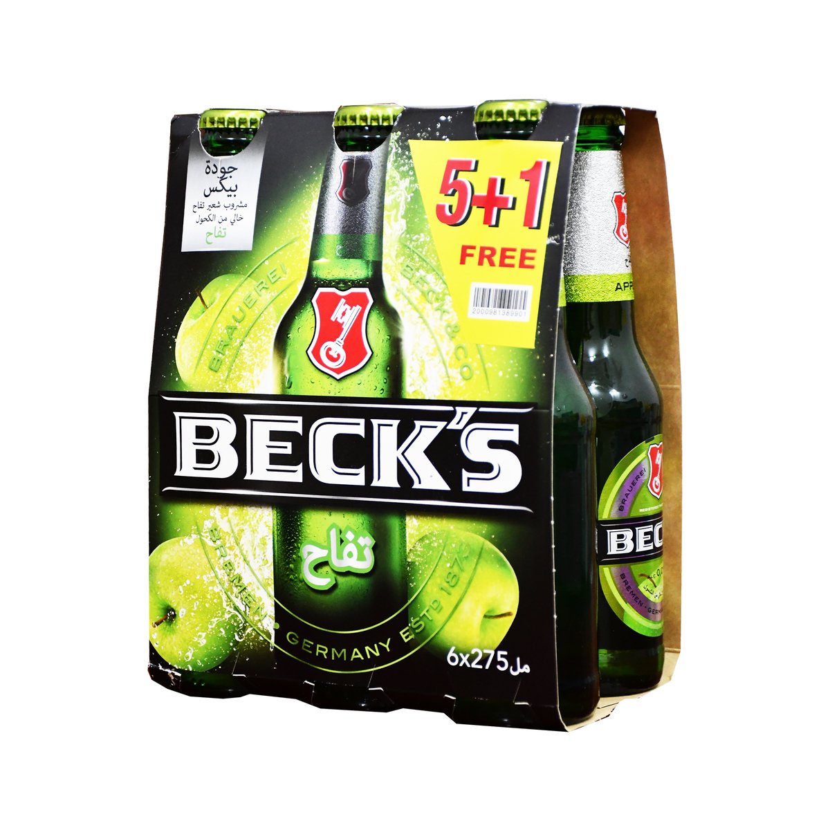 Beck's Non-Alcoholic Malt Beer Apple 275ml 5+1