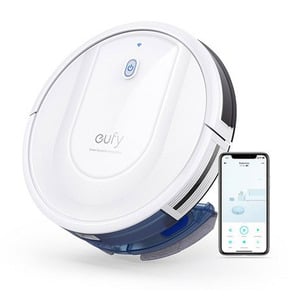 Eufy Vaccum Cleaner Robovac G10-T2150K21W Smart Dynamic Navigation, 2-in-1 Sweep and mop, Wi-Fi, Super-Slim, 2000Pa Strong Suction, Quiet, Self-Charging Robotic Vacuum