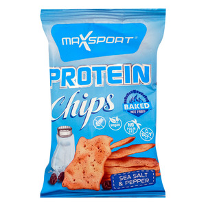 Max Sport Protein Chips Sea Salt & Pepper 45g