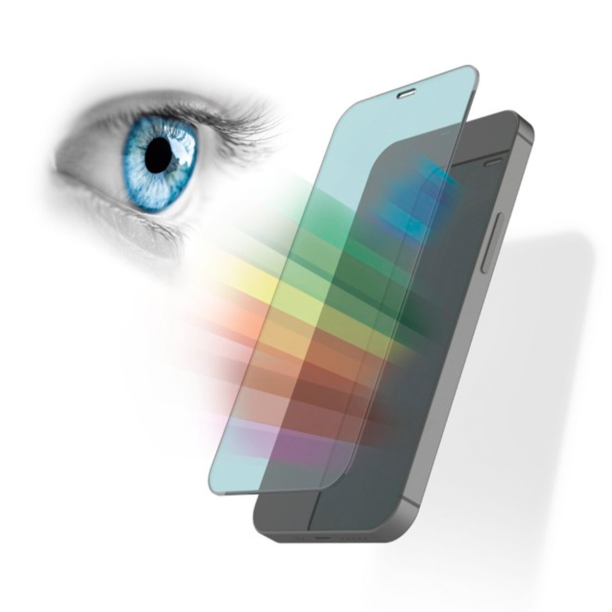Hama Anti-Bluelight+Anti-bact.3D Full-Glass Screen Protector for iPhone 12 mini(188658)