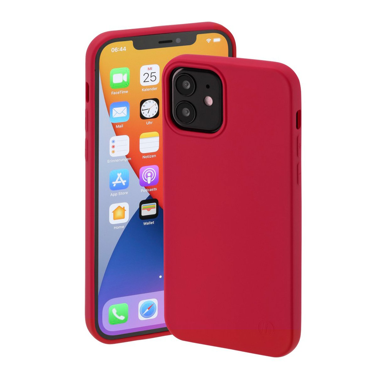 Hama Finest Feel Cover for Apple iPhone 12/12 Pro, Red (188828)