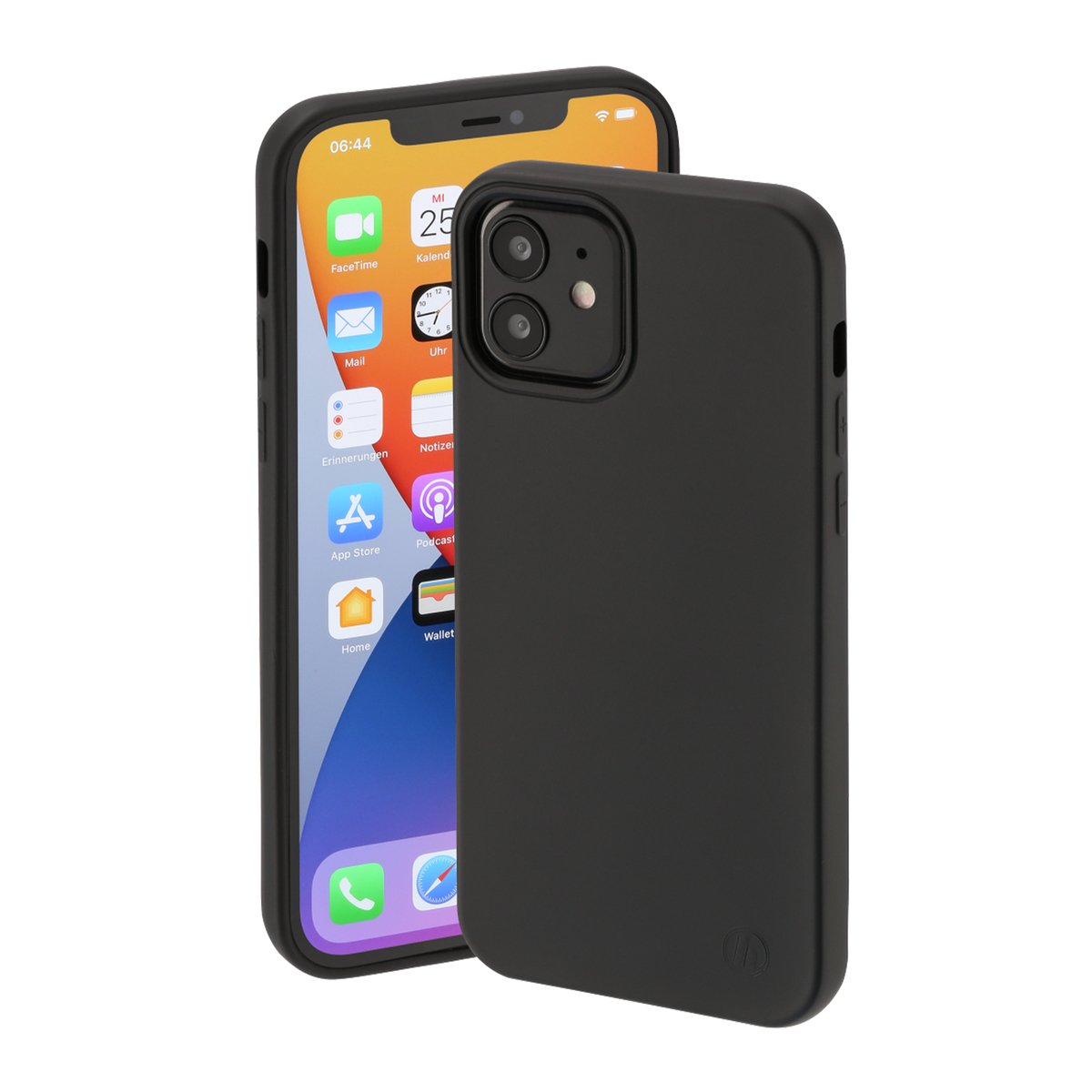 Hama Finest Feel Cover for Apple iPhone 12/12 Pro, Black (188829)