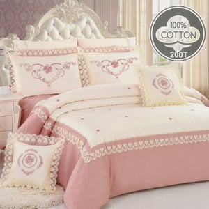 Mora Comforter Cotton 01 King 8 Pieces Set
