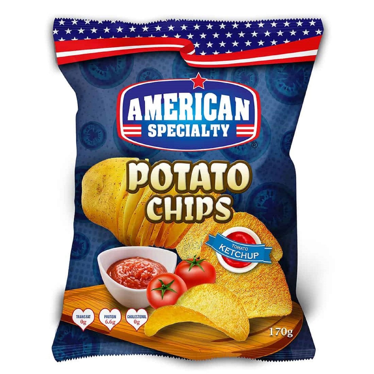 American Specialty Potato Chips Tomato Ketchup 170g