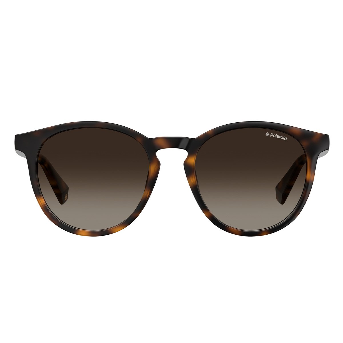 بولارويد نظارة شمسية للجنسين 6098S بتصميم دائري و لون بني