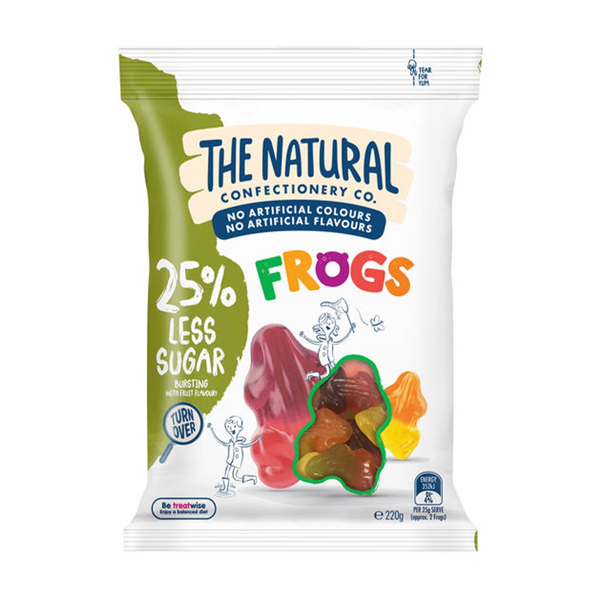The Natural Confectionery Co. Frogs Jelly 220 g