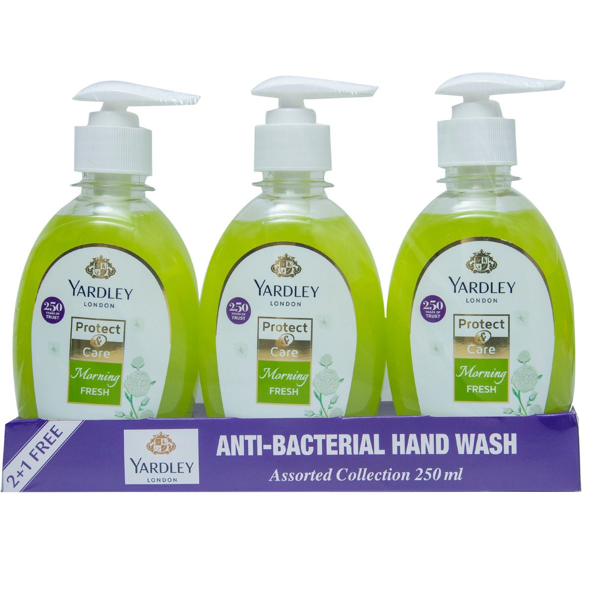 Yardley Anti Bacterial Hand Wash Assorted 250 ml 2+1