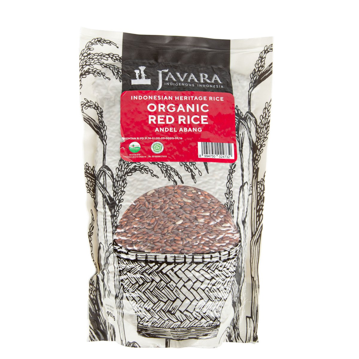 Javara Organic Red Rice 900 g