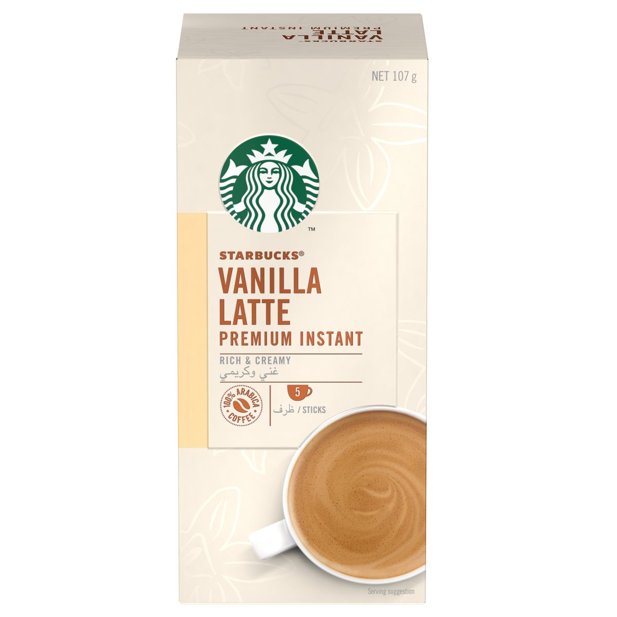Starbucks Premium Instant Coffee Mix Vanilla Latte 107.5 g