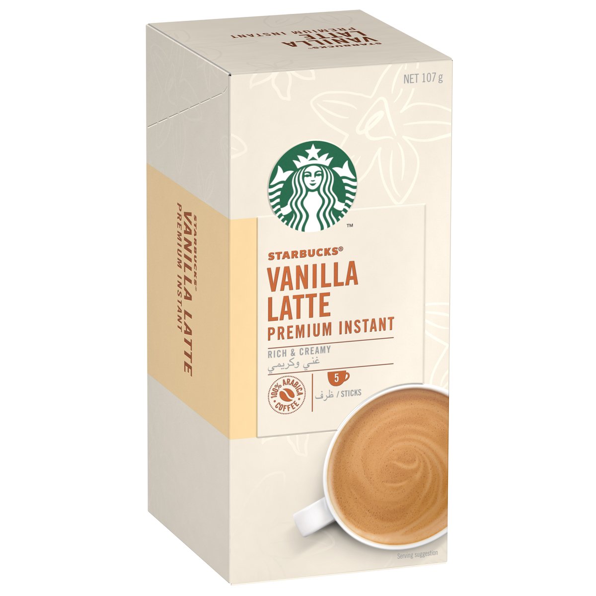 Starbucks Premium Instant Coffee Mix Vanilla Latte 107.5 g