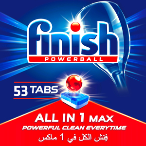 Finish All In 1 Max Powerball 53pcs