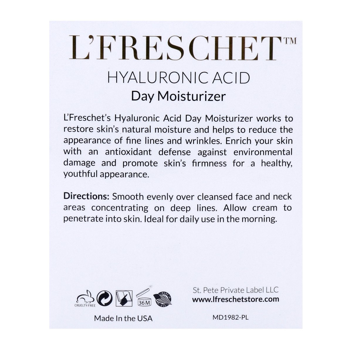 L'Freschet Hyaluronic Acid Day Moisturizer 50ml