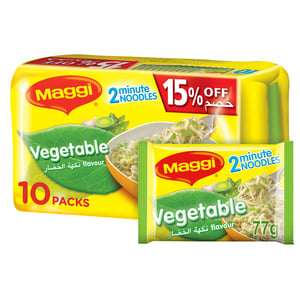 Maggi 2 Minutes Vegetable Noodles 10 x 77g