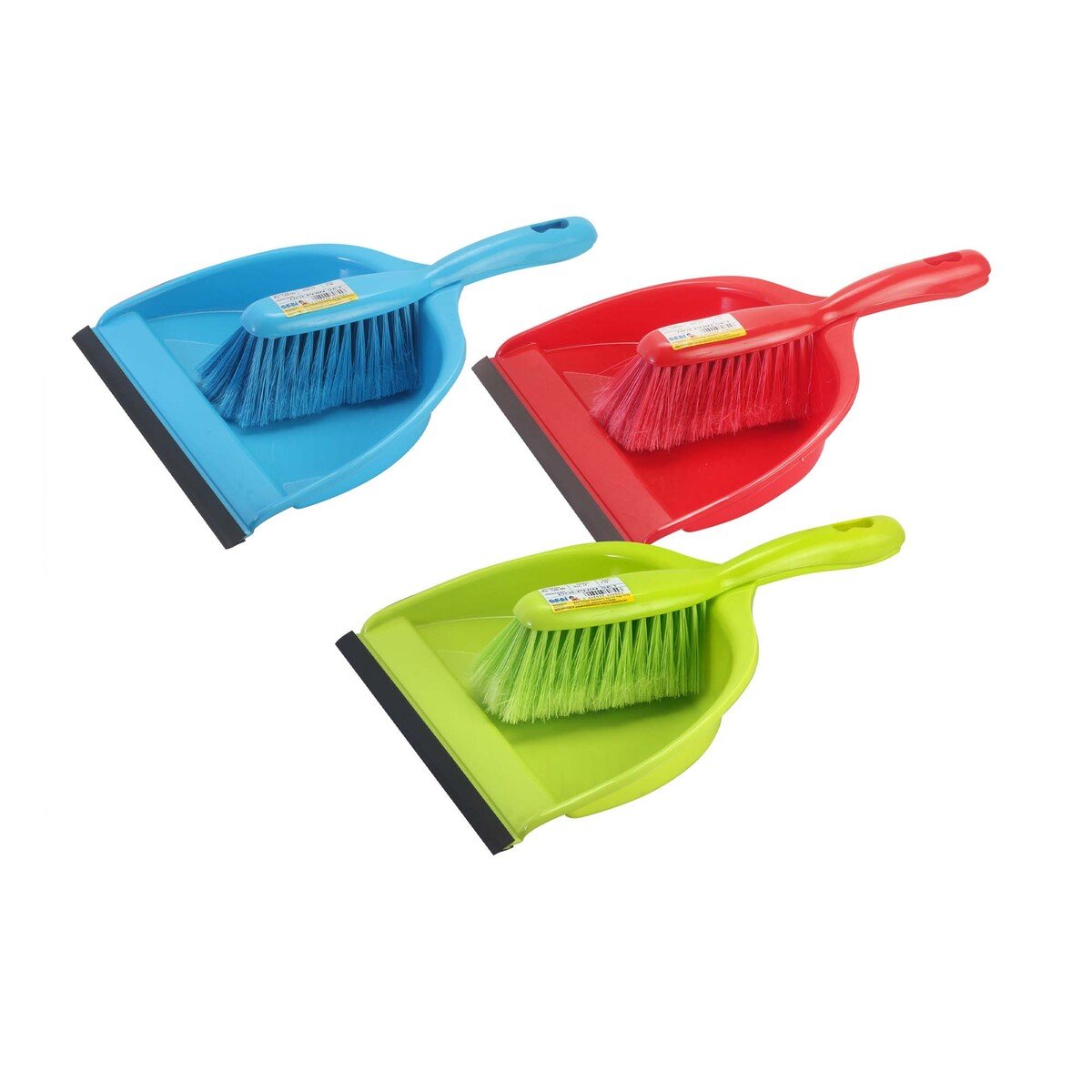 Gebi Deluxe Dolphin Dust Pan with Brush 855, 1 pc, Assorted Colors