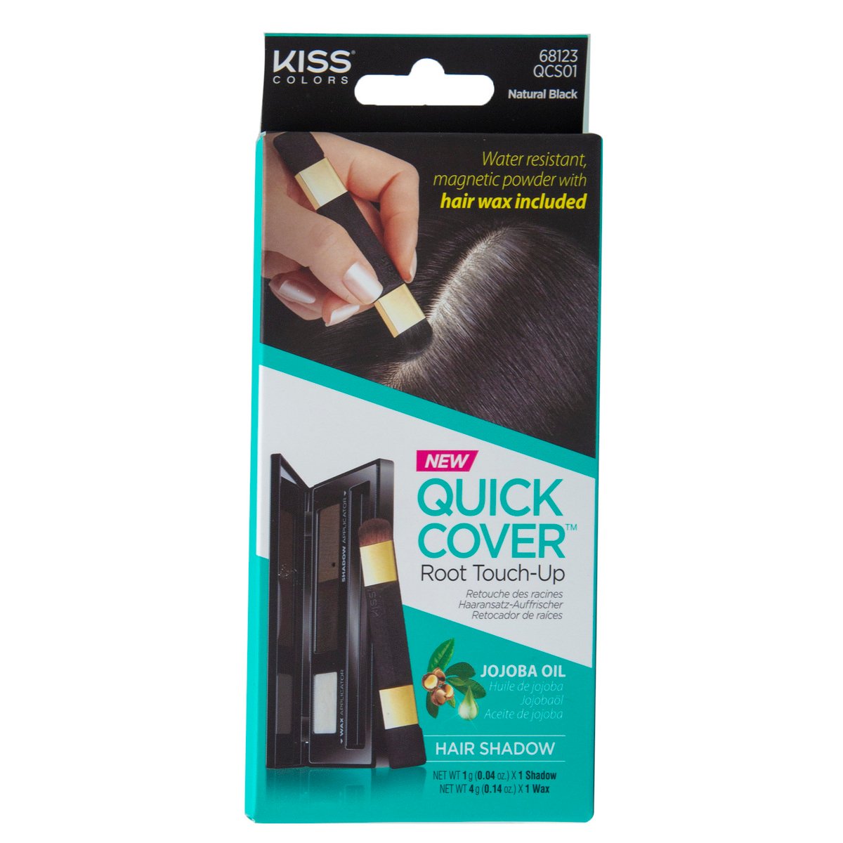 Kiss Quick Cover Root Touch Up Jojoba Oil Natural Black, 1 pkt