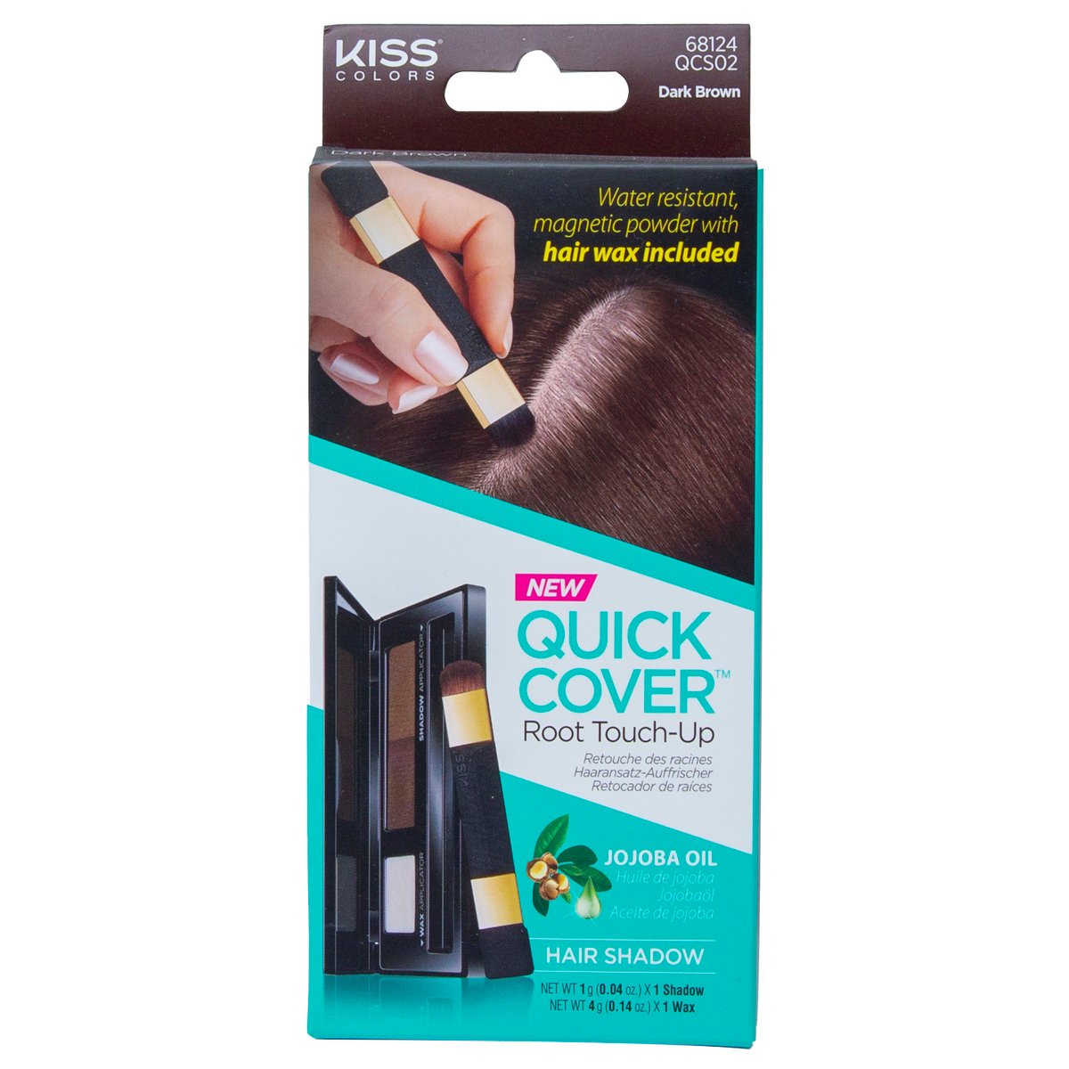 Kiss Quick Cover Root Touch Up Jojoba Oil Dark Brown, 1 pkt