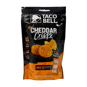 Taco Bell Cheddar Crisps Mild Sauce Flavor 57g