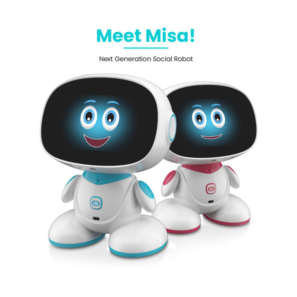 Misa The Next Generation Social Family Robot ,7inch, 2GB RAM,16GB Internal, WIFI, Android,Blue