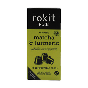 Rokit Organic Matcha & Turmeric 10 Pods 20g