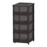 Cosmoplast Rattan Storage Cabinet 4Layer IFHHST554 Assorted Colors