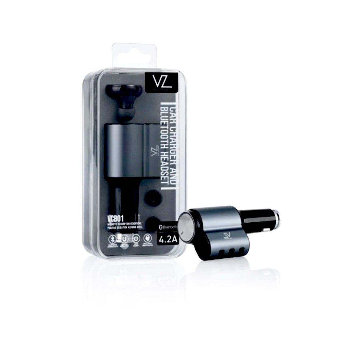 Voz Car Charger Adapter Grey (VCB01)