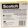 3M Scotch Permanent Double Sided Tape 1/2in x 36yard Large Core 1Pc