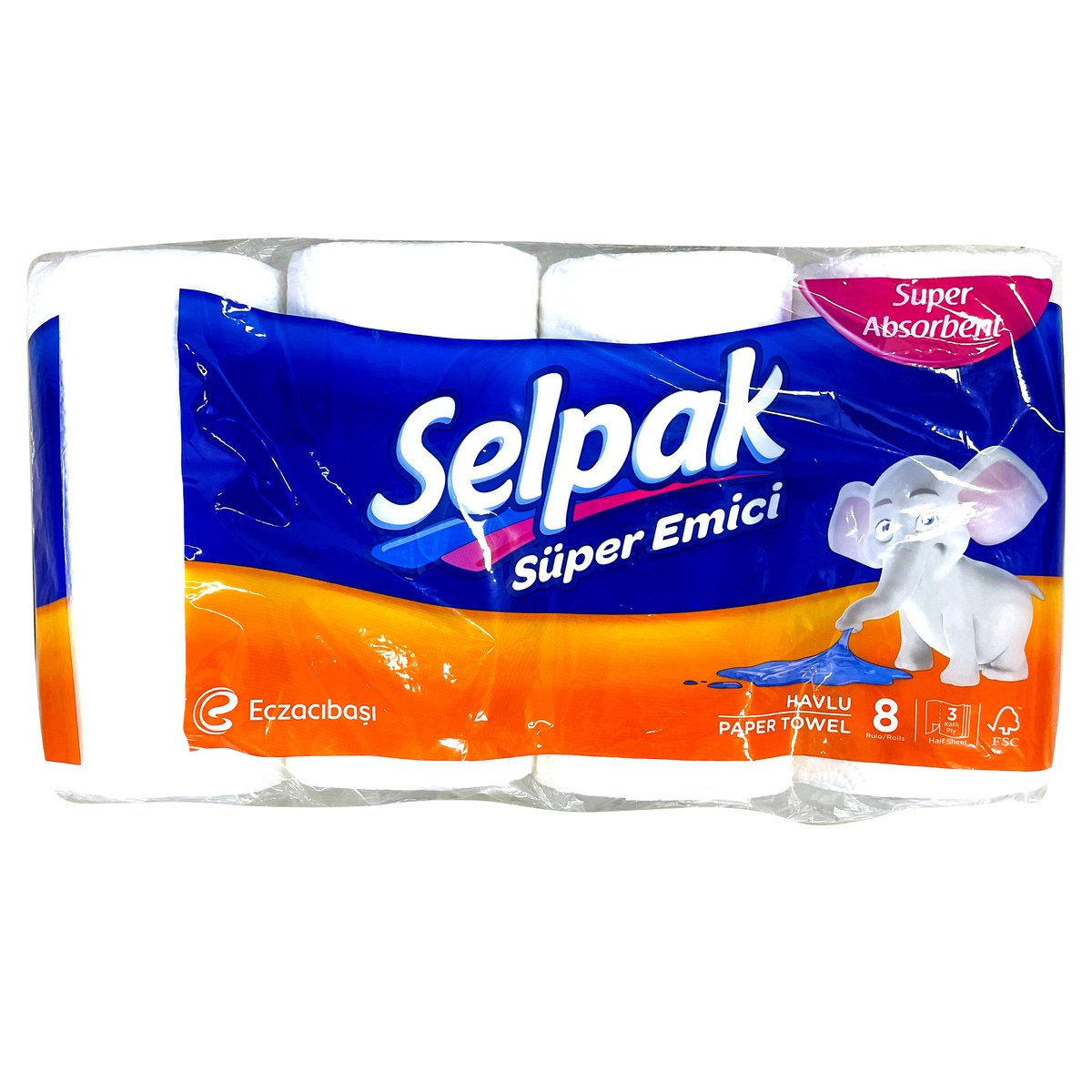 Selpak Paper Towel Super Absorbent 3ply 5+3
