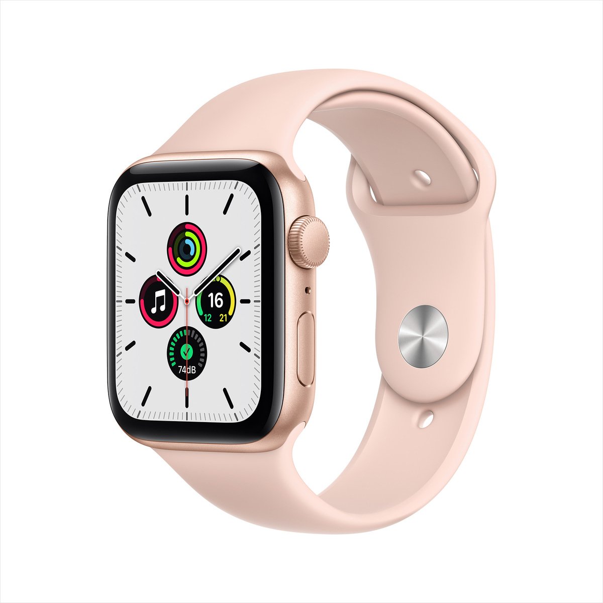 Apple Watch SE GPS MYDN2AE/A 40mm Gold Aluminum Case with Sport Band Pink Sand