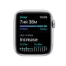 Apple Watch SE GPS + Cellular MYEW2AE/A 44mm Silver Aluminum Case with Sport Loop Deep Navy