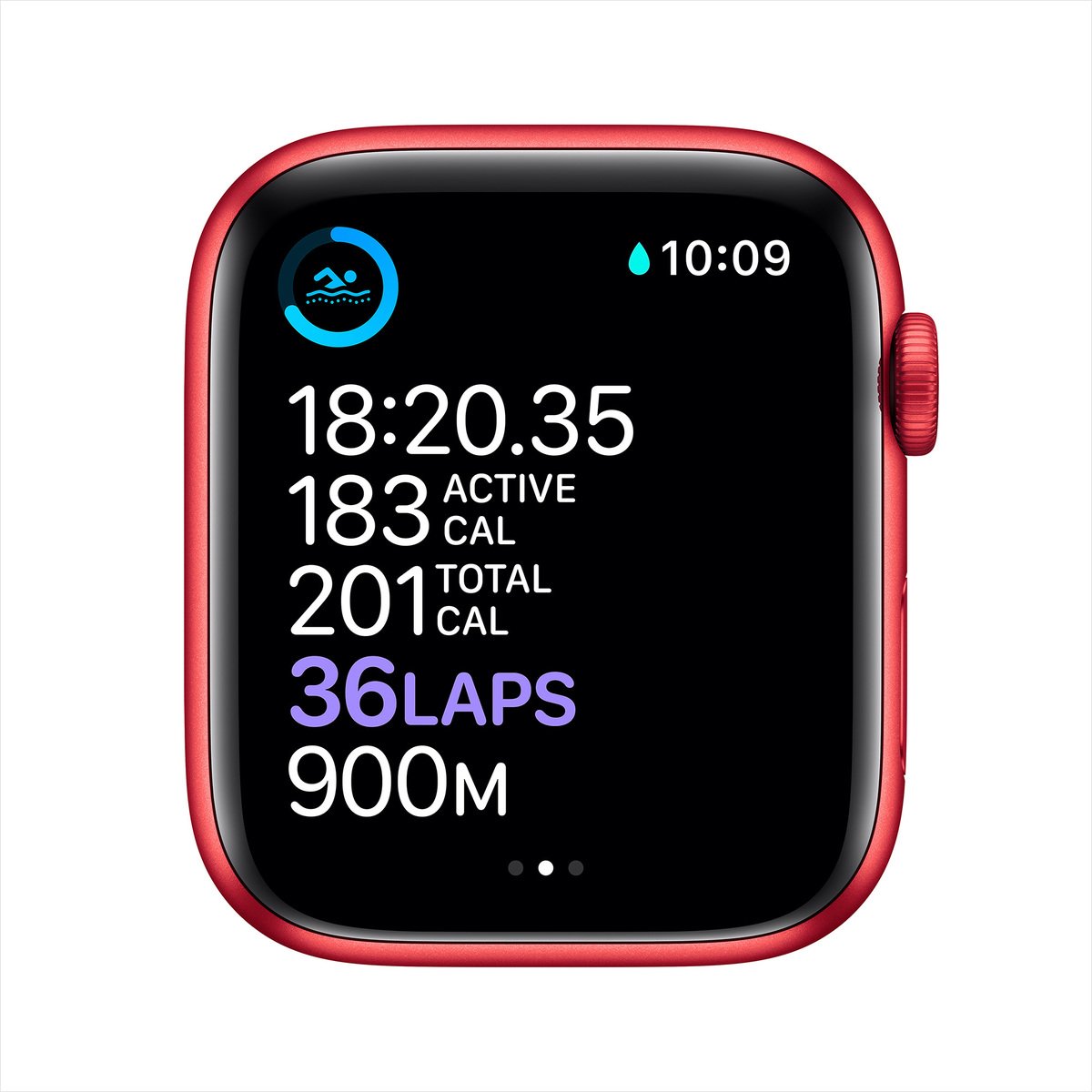 Apple Watch Series 6 GPS M00A3AE/A 40mm (PRODUCT)RED Aluminum Case with Sport Band PRODUCT(RED)