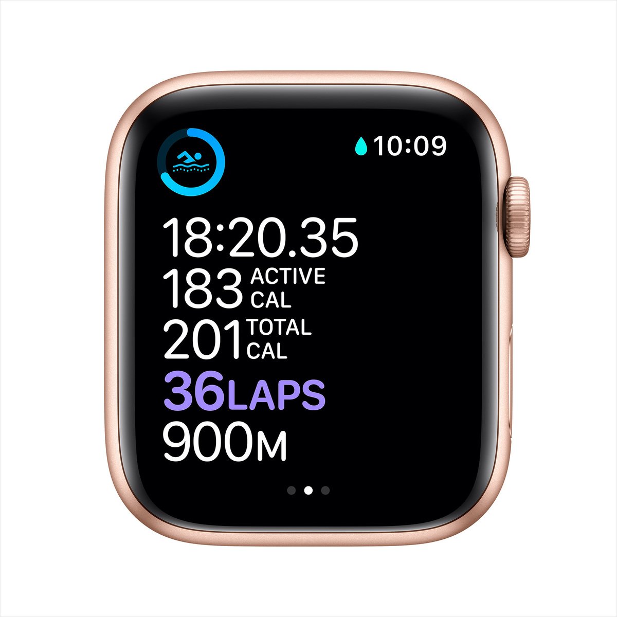 Apple Watch Series 6 GPS + Cellular M06N3AE/A 40mm Gold Aluminium Case with Sport Band Pink Sand