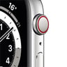 Apple Watch Series 6 GPS + Cellular M06T3AE/A 40mm Silver Stainless Steel Case with Sport Band White
