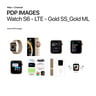 Apple Watch Series 6 GPS + Cellular M06W3AE/A 40mm Gold Stainless Steel Case with Milanese Loop Gold