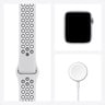Apple Watch SE Nike GPS MYYH2AE/A 44mm Silver Aluminum Case with Sport Band Pure Platinum/Black