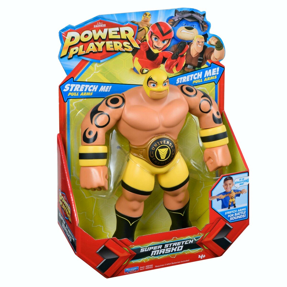Power Players Deluxe Figure Assortment - Super Stretch Masko 38403