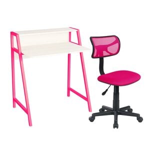 Maple Leaf Study Table+Chair 0904 Pink