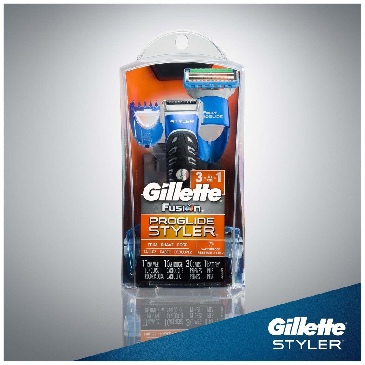 Gillette Fusion ProGlide Power Styler Razor 3in1