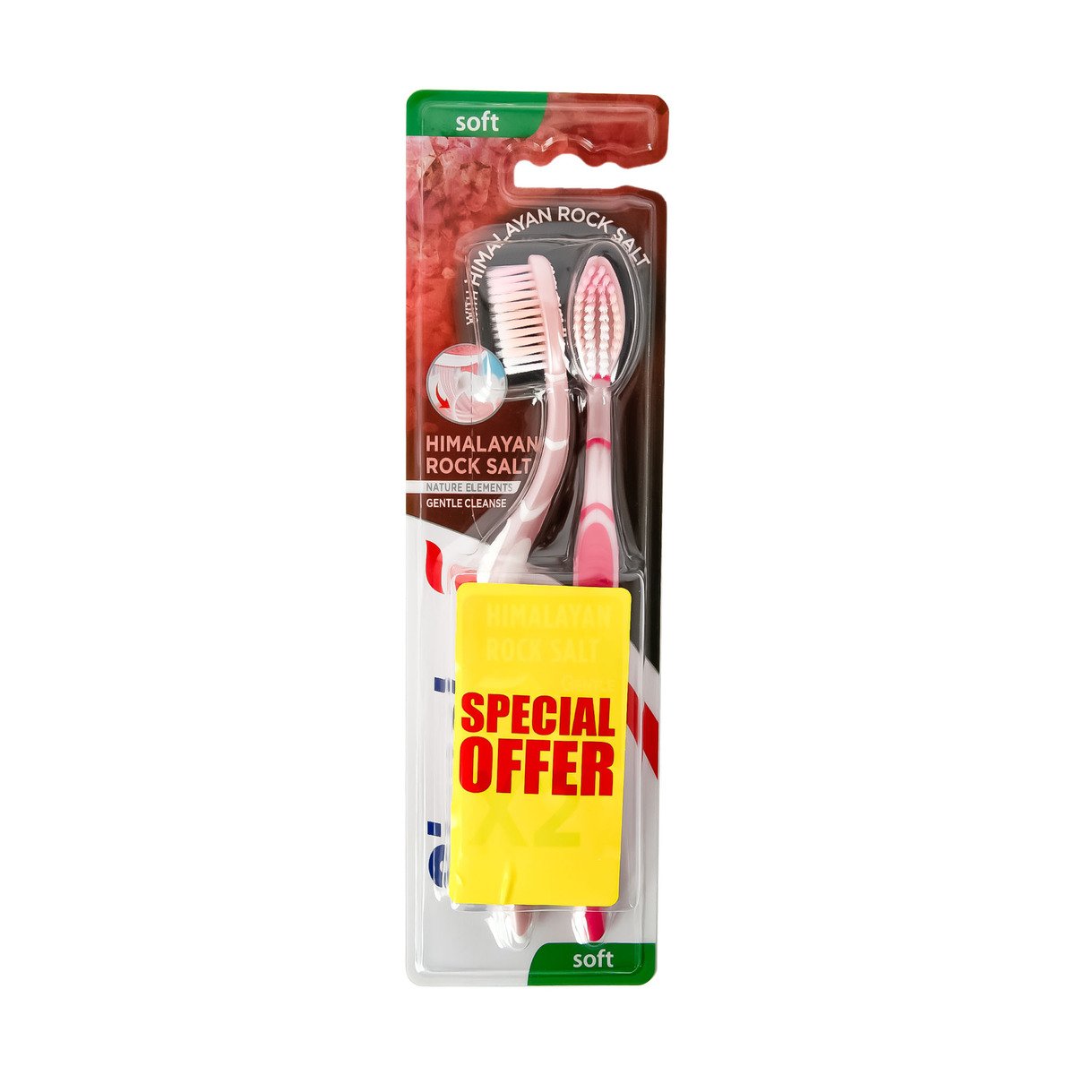 Signal Himalayan Rock Salt Soft Toothbrush Value Pack 2 pcs