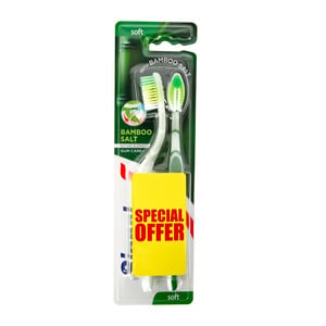 Signal Bamboo Salt Gum Care Soft Toothbrush Value Pack 2pcs
