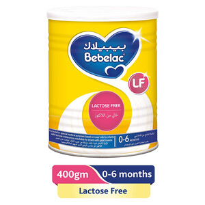 Bebelac Lactose Free Infant Milk Formula From 0-6 Months 400g
