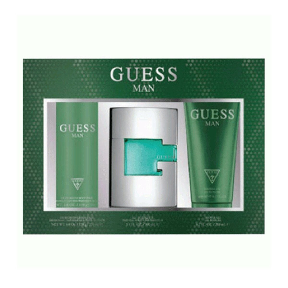Guess Green EDT for Men 75ml + Shower Gel 200ml + Body Spray 226ml