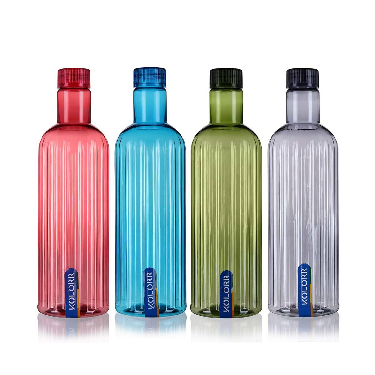 Kolorr Zeal Drinking Bottle 1Ltr 4pcs Set 832114 Assrted Colors
