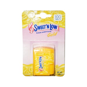 Sweet N Low Sugar Substitute Sucralose Gold 100Tablets 5.2g